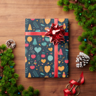 Spielvolles farbenfrohes Urlaubspapier Geschenkpapier