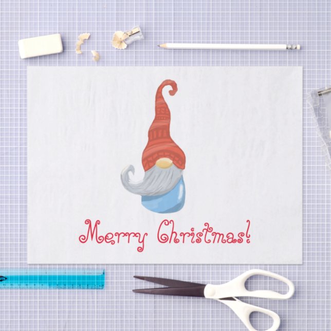 Spielvolles Gnome Faces Funny Tissue - Whimsical Seidenpapier (Handwerk)