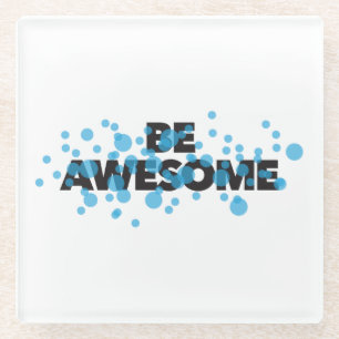 Spielvolles, lebendiges, kühnes, modernes Design P Glasuntersetzer