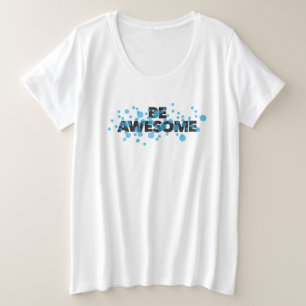 Spielvolles, lebendiges, kühnes, modernes Design P Große Größe T-Shirt