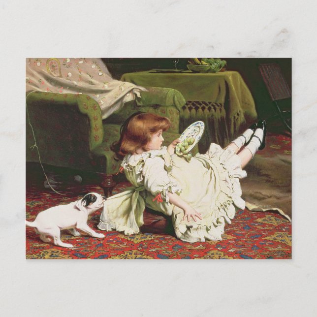 Spielzeit, 1886 postkarte (Vorderseite)