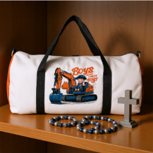 Spielzeit auf dem Bulldozer Duffle Bag