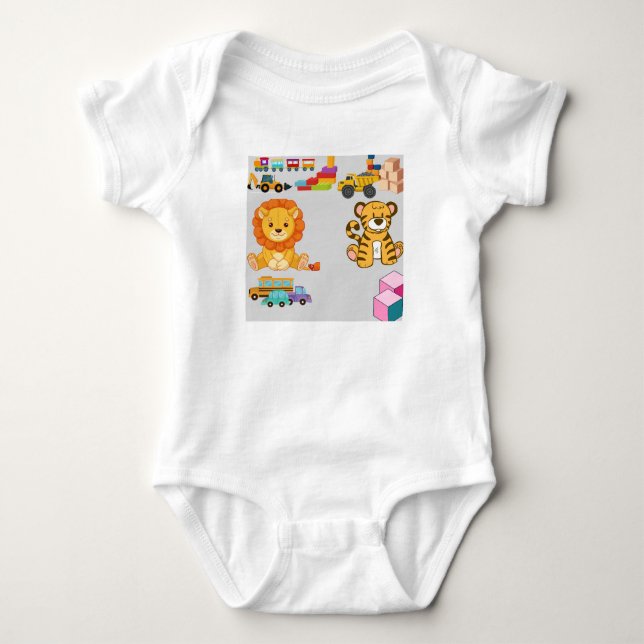 Spielzeit Baby Strampler (Vorderseite)