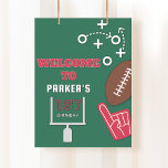 Spielzeit, Fußball-Party, Fußballthema, Geburtstag Fotodruck<br><div class="desc">EDITABLE,  Game Time,  Football Party,  Football Theme,  beliebiges Alter,  Tailgate Party,  Sportthema,  Boy Party,  Game On,  Football Invite,  Es ist Game Time</div>