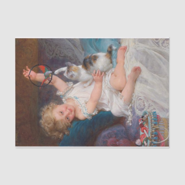 Spielzeit von Emile Munier Seidenpapier (Vorderseite)