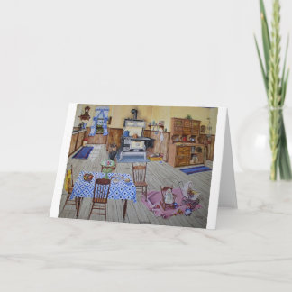 Spielzeiten in der Küche von Großma Karte