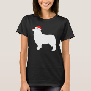 Spielzeug Australian Shepherd Weihnachtsmannmütze  T-Shirt