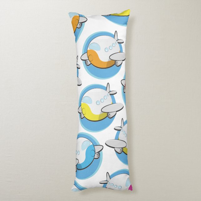 Spielzeug-Flugzeug Seitenschläferkissen (Rückseite (Vertikal))