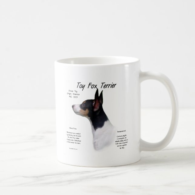 Spielzeug Fox Terrier Historiendesign Tasse (Rechts)