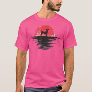 Spielzeug für Terrier Japanischer Sunset Retro Hun T-Shirt