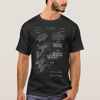 Spielzeug Gebäude Brick Patent T Shirt