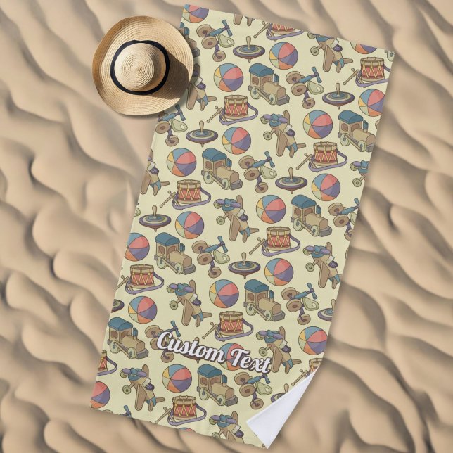 Spielzeug-Icons Hintergrund Strandtuch (Von Creator hochgeladen)