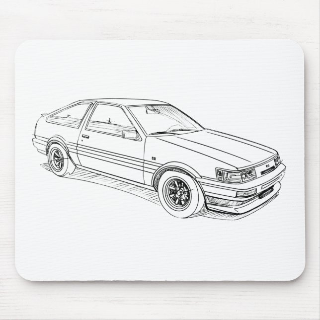 Spielzeug-Korolla Trueno Levin AE86 Mousepad (Vorne)