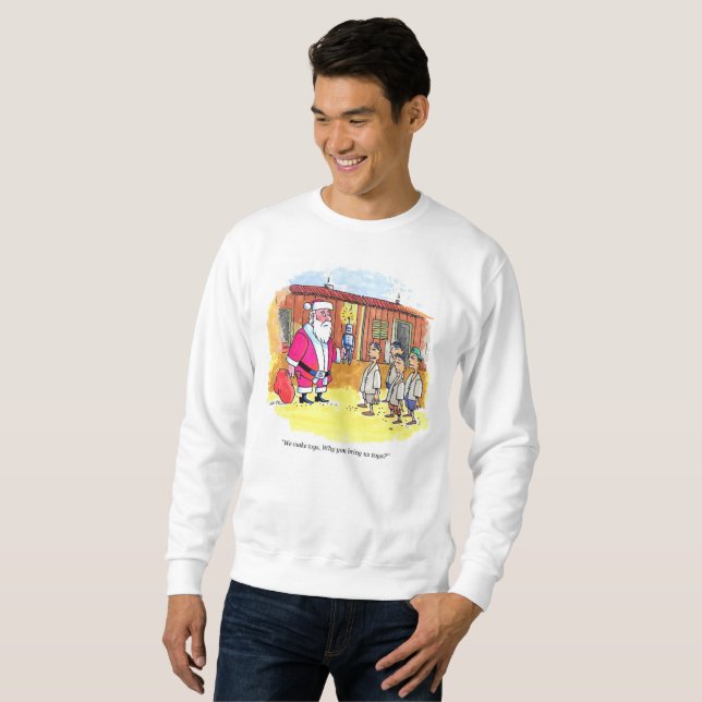 Spielzeug Makers Männer weißes Sweatshirt (Vorne ganz)