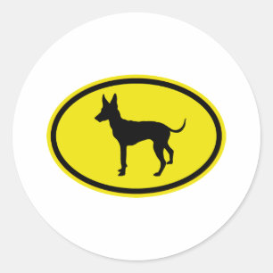 Spielzeug Manchester Terrier Runder Aufkleber