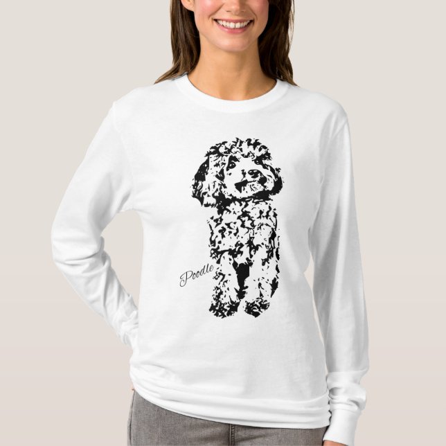 Spielzeug Poodle Niedlich Hund Lover gibt WoStanda T-Shirt (Vorderseite)