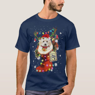 Spielzeug Pudel Weihnachtsstiefel Weihnachtsstrump T-Shirt