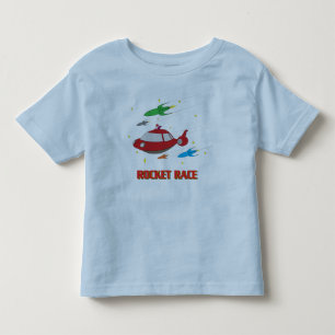 Spielzeug-Rocket-Rennen Kleinkind T-shirt