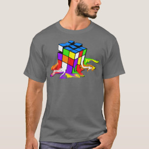 Spielzeug verschmolzen Puzzle Cube Psychedelic Nie T-Shirt