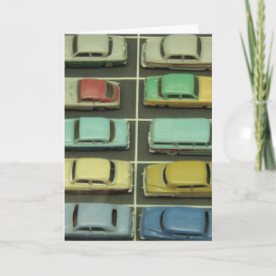 Spielzeug Vintage Cars Grußkarte Karte