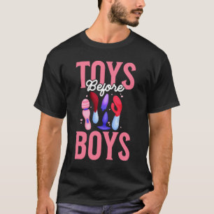 Spielzeug vor Jungen Erwachsene Humor Frauen Embar T-Shirt
