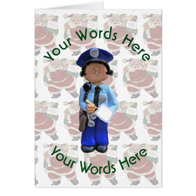 Spielzeug Weibliche Polizeibeamte Custom Christmas (Vorne)