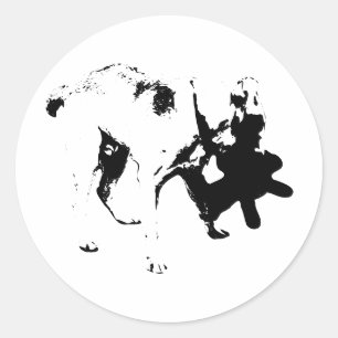 Spielzeugdieb-Labrador - Spaß in Bewegung Runder Aufkleber