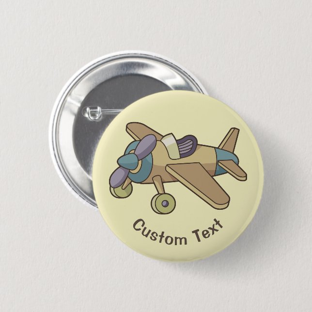 Spielzeugflugzeug Button (Vorne & Hinten)