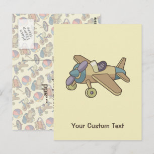 Spielzeugflugzeug Postkarte
