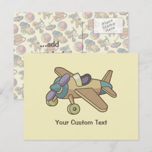 Spielzeugflugzeug Postkarte