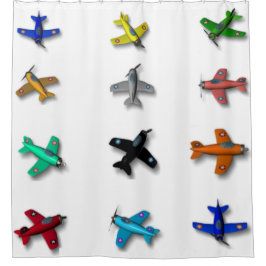 Spielzeugflugzeuge Duschvorhang