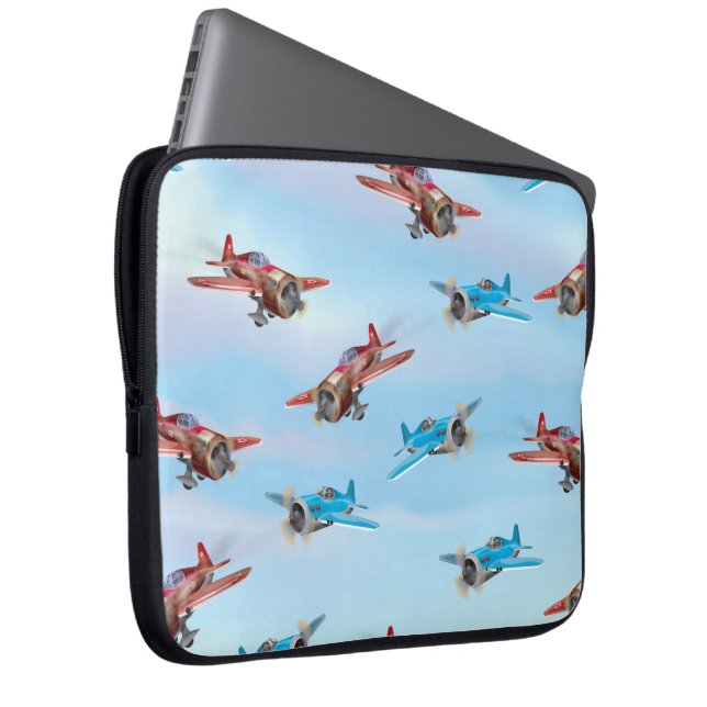 Spielzeugflugzeuge Laptopschutzhülle (Vorne Rechts)