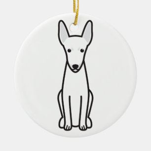 Spielzeugfox-Terrier-HundeCartoon Keramik Ornament