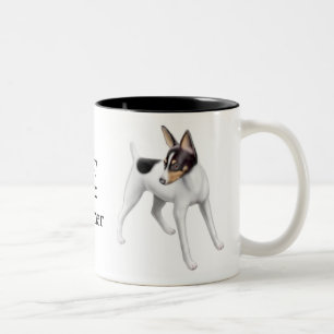 Spielzeugfox-Terrier-Tasse Zweifarbige Tasse