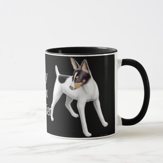 Spielzeugfox-Terrier-Wecker-Tasse Tasse (Rechts)