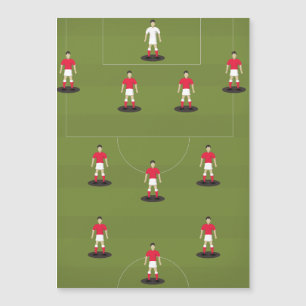 Spielzeugfußballteam Magnetkarte