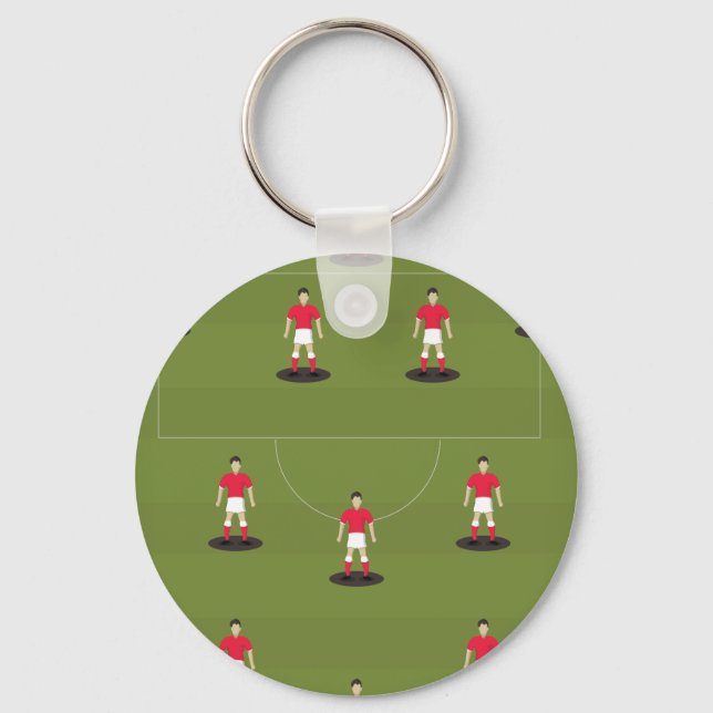 Spielzeugfußballteam Schlüsselanhänger (Vorderseite)