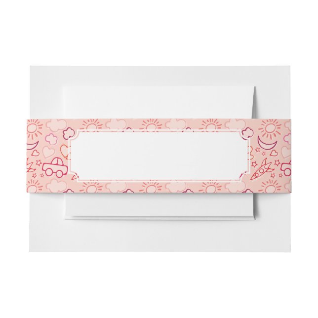 Spielzeughintergrund Einladungsbanderole (Vorderseite Beispiel)