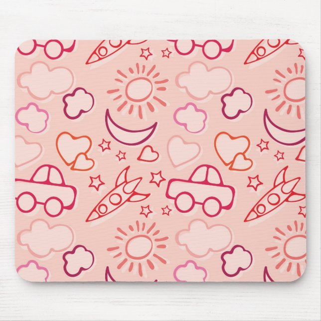 Spielzeughintergrund Mousepad (Vorne)