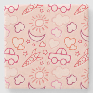 Spielzeughintergrund Steinuntersetzer