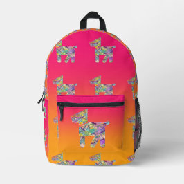 Spielzeughunde Kinder rosa gelb Bedruckter Rucksack