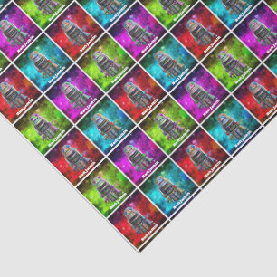 Spielzeugroboter Multicolor Galaxy Retro cooler in Seidenpapier