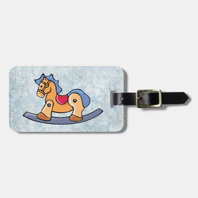 Spielzeugrockpferd Gepäckanhänger (Vorderseite horizontal)