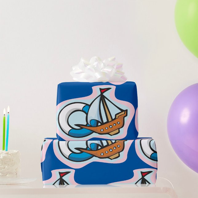 Spielzeugschiff Geschenkpapier (Von Creator hochgeladen)