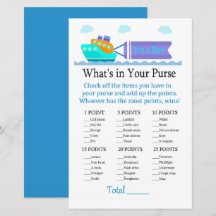 Spielzeugschiff Was ist in Ihrem Geldbeutel?