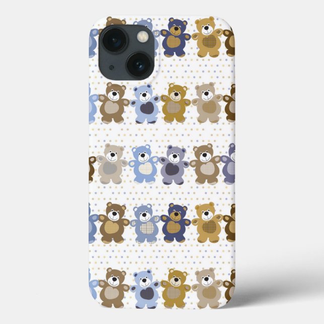Spielzeugteddymuster Case-Mate iPhone Hülle (Rückseite)