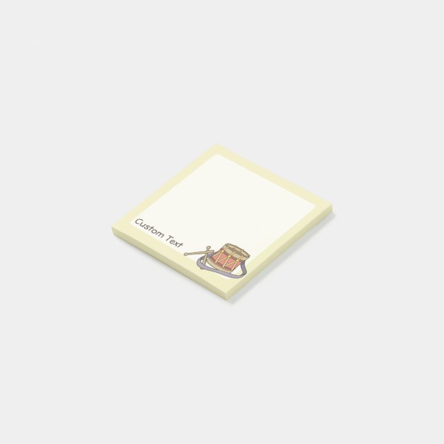 Spielzeugtrommel Post-it Klebezettel (angewinkelt)