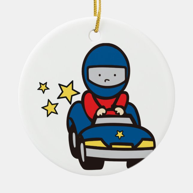 Spielzeugwagen Keramik Ornament (Vorne)