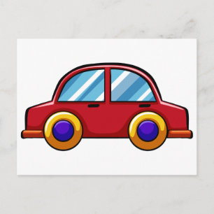 Spielzeugwagen Postkarte