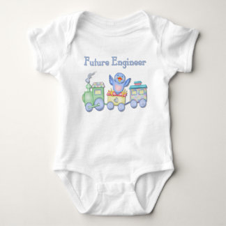 Spielzeugzug Bluebird für Future Engineer Baby Strampler
